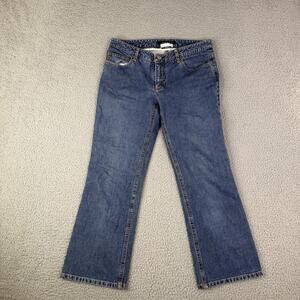 Theory Womens 6 Jeans Blue Straight Leg Medium Wash Low Rise VTG 29x26